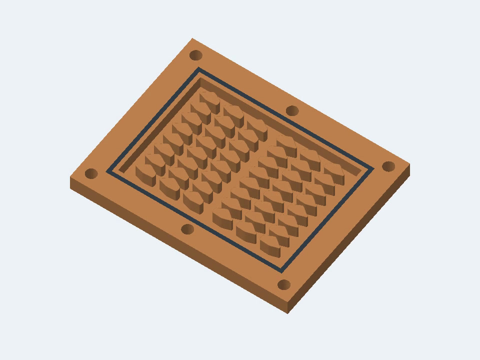 Copper cold-plate geometry